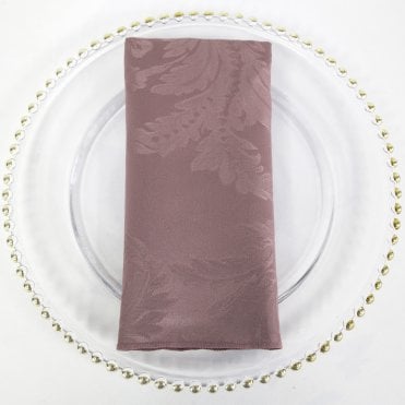 Damask Napkins Mauve