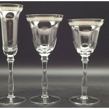 Decal Champagne Glass Silver
