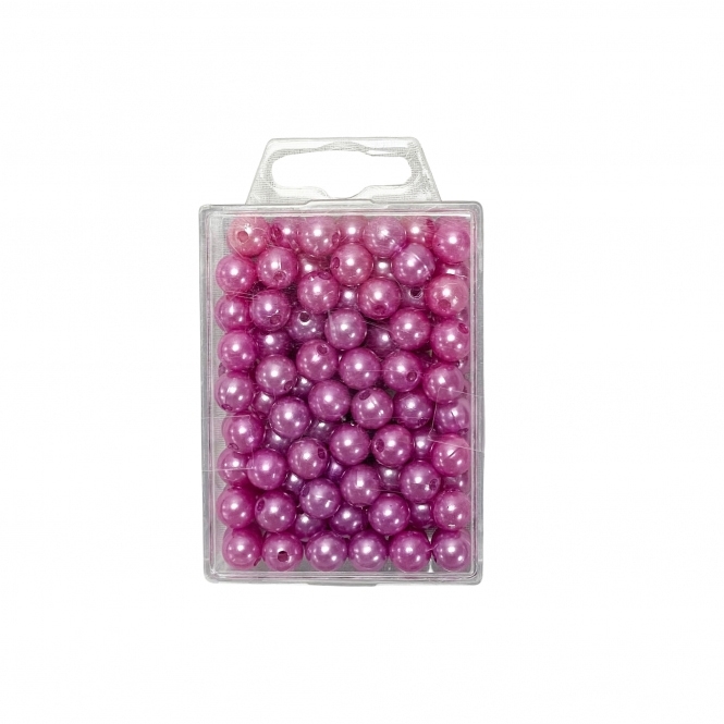 Decorative Pearl Beads Violet 10mm