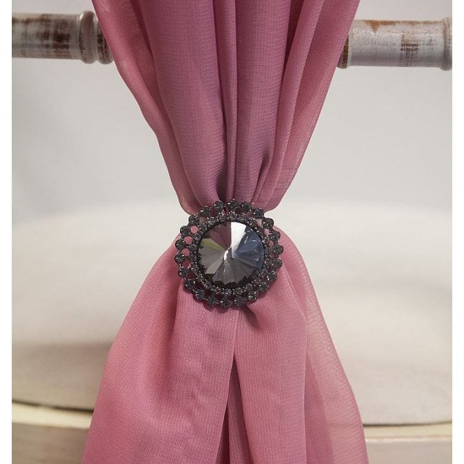 Diamante Brooch Mini Black 6 Pack M7062