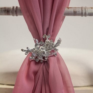 Diamante Leaf Brooch 6 Pack