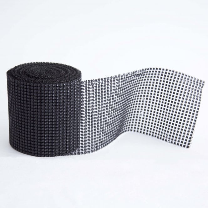 Diamante Mesh 24 Line 10yd Matt Black