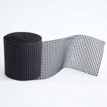 Diamante Mesh 24 Line 10yd Matt Black