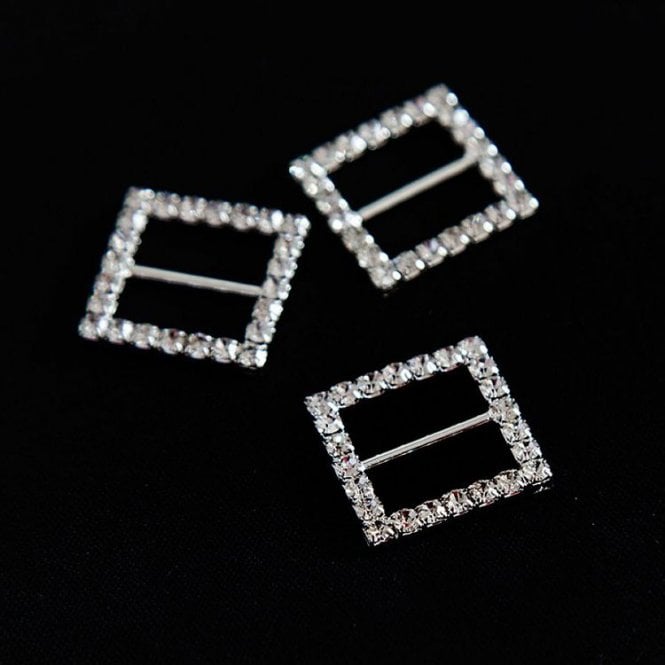 Diamante Square Buckles 10 Pack TX1086