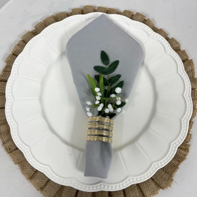 Stonewash Napkins Light Grey