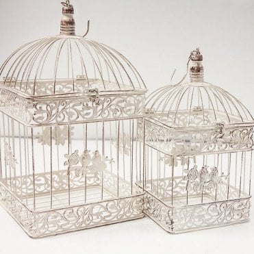 Rustic Square Birdcage 2Pc Dt1002