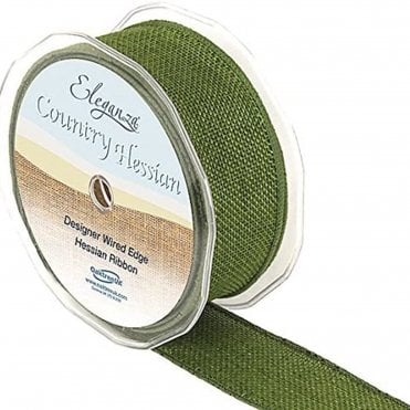 Eleganza Country Hessian 38mmx10m Green