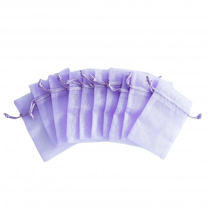  Organza Favour Bags Lavender Pack of 10