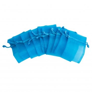 Eleganza Organza Favour Bags Turquoise Pack of 10