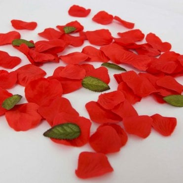 Eleganza Rose Petals Red 164pc