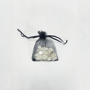 Essential Sheer Organza Favour Bags Black 9x12cm - Pack of 100