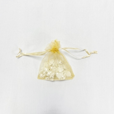 Essential Sheer Organza Favour Bags Gold 9x12cm - Pack of 100