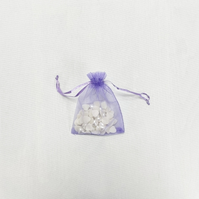 Essential Sheer Organza favour Bags Purple 9x12cm - Pack of 100