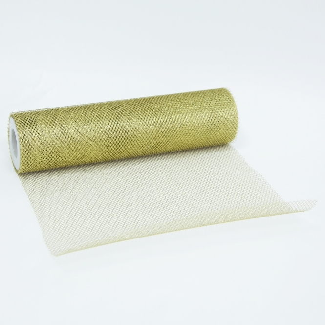 Metallic Gold Fishnet Roll (30cm x 10m) - Add a Touch of Glamour