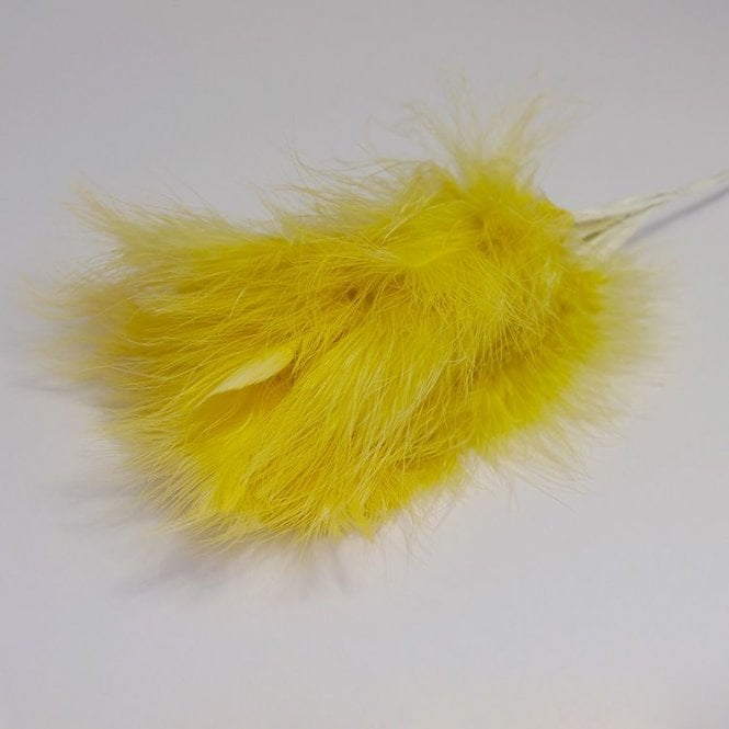 Fluff Feathers 6 Pack Yellow