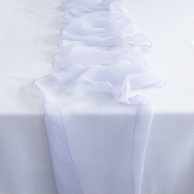 Georgette Chiffon Table Runner Large 35cm x 468cm - Lilac (No.29)