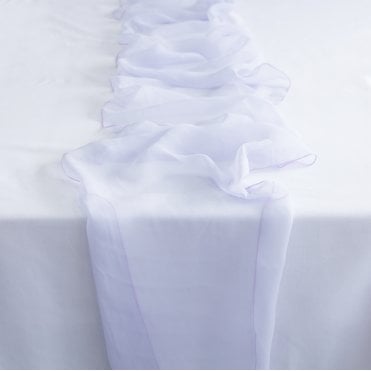 Georgette Chiffon Table Runner Large 39cm x 254cm - Lilac (No.29)