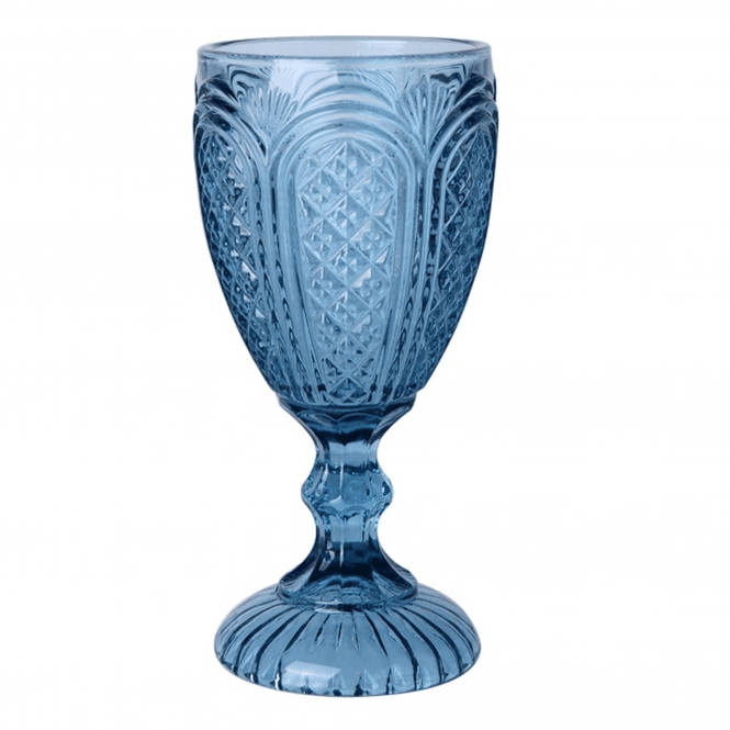 Glass Goblet 10104 Blue
