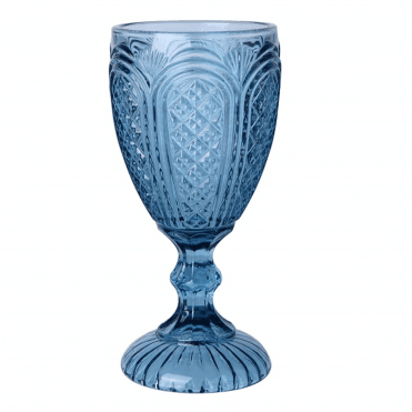 Glass Goblet 10104 Blue