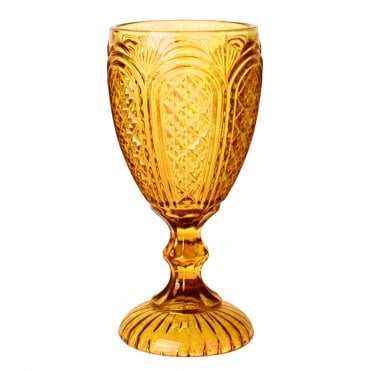 Glass Goblet Amber 10104