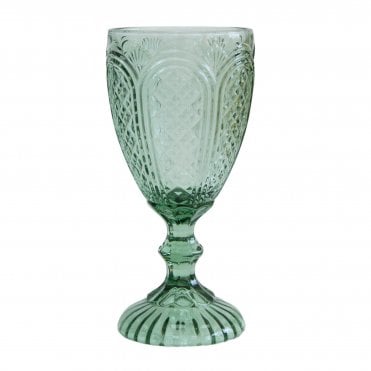 Glass Goblet Green 10104