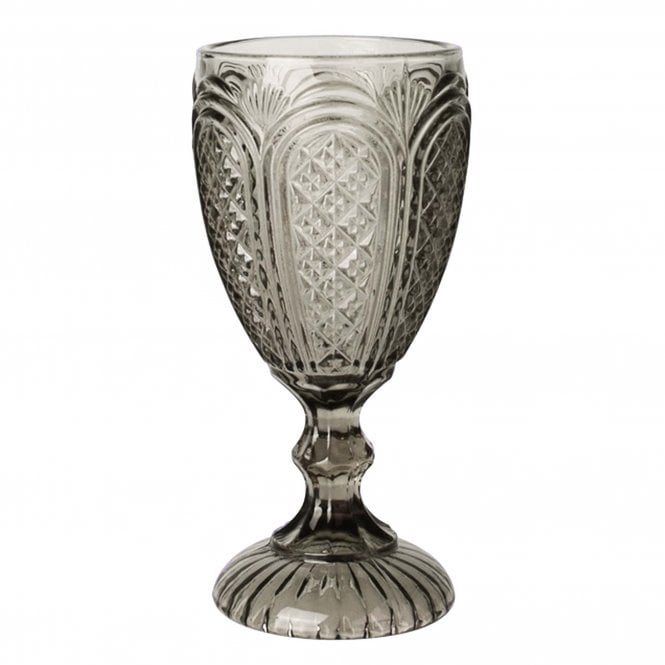 Glass Goblet Smoked 10104