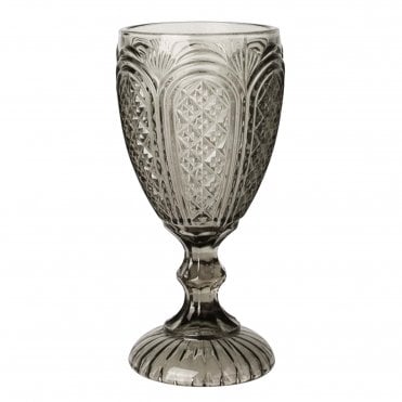 Glass Goblet Smoked 10104