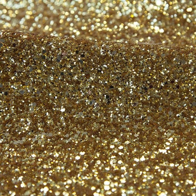 Glitter Fabric Gold 1.38m Wide