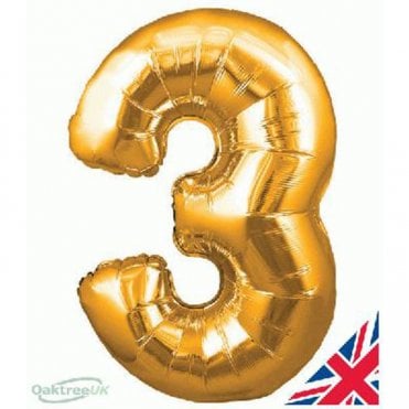 Gold Balloon Number 3
