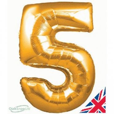 Gold Balloon Number 5