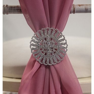 Grand Diamante Silver Brooch M1122 6Pck