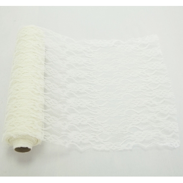 Lace Netting On a Roll Off White/Ivory 30cm x 10m