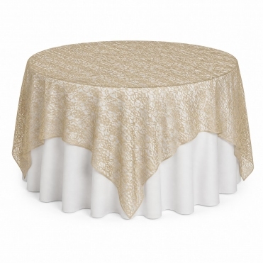 Lace Overlay Antique Gold