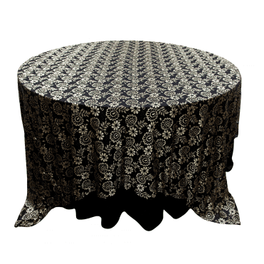 Lace Overlay Black/Champagne