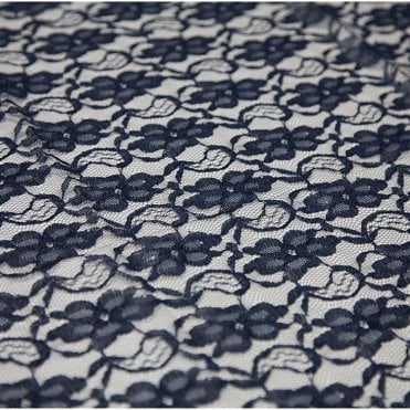 Lace Overlay Navy