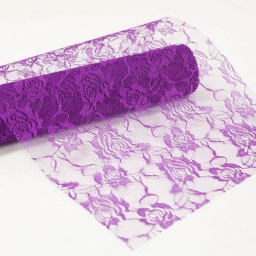 Lace Roll Purple 30cm x 9.1m