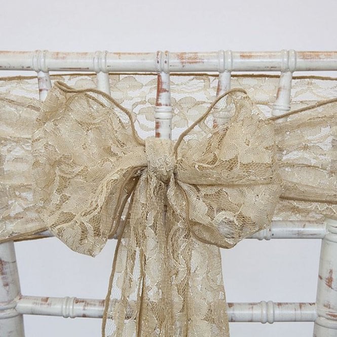 Lace Sash Antique Gold