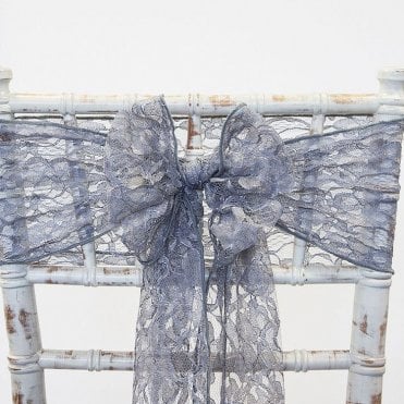 Lace Sash Dark Silver