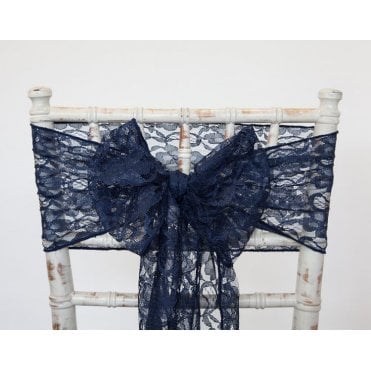 Lace Sash Navy