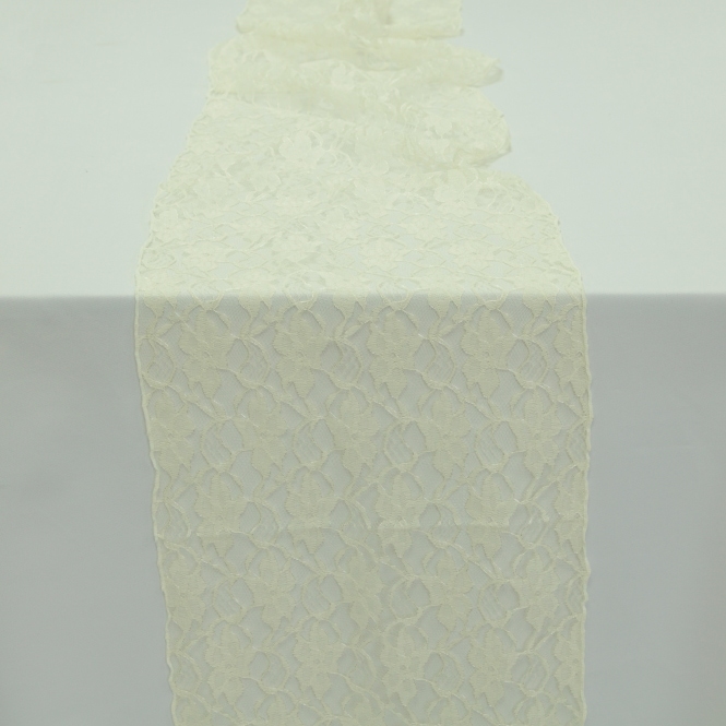 Lace Table Runner Ivory