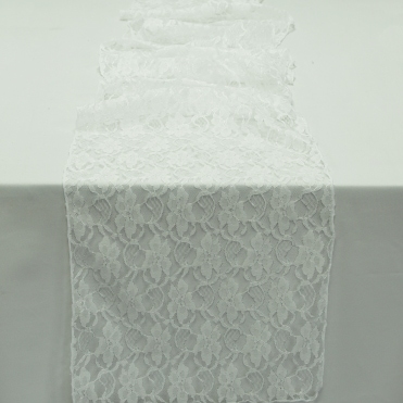 Lace Table Runner White