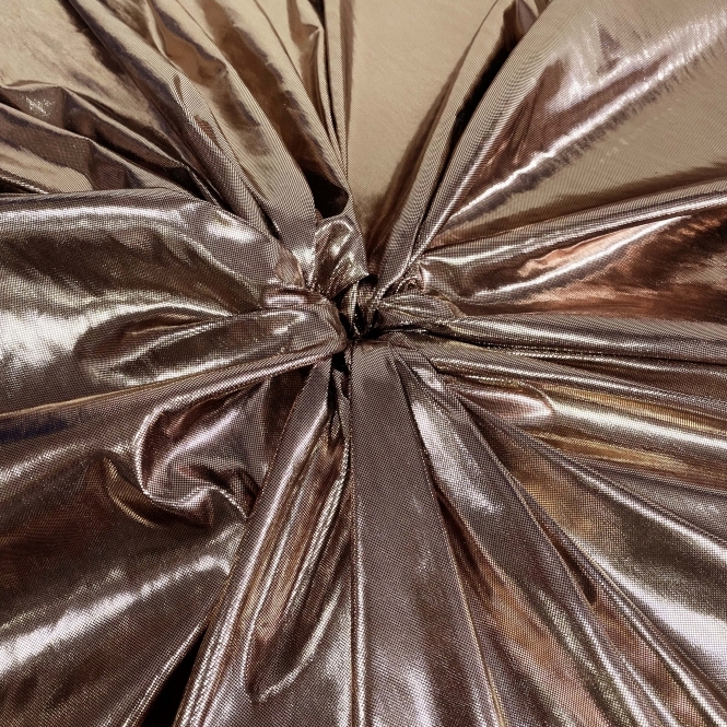 Lame Fabric Rose Gold 50m Roll