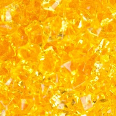 Large Acrylic Coloured Stones 1kg - Yellow/Orange
