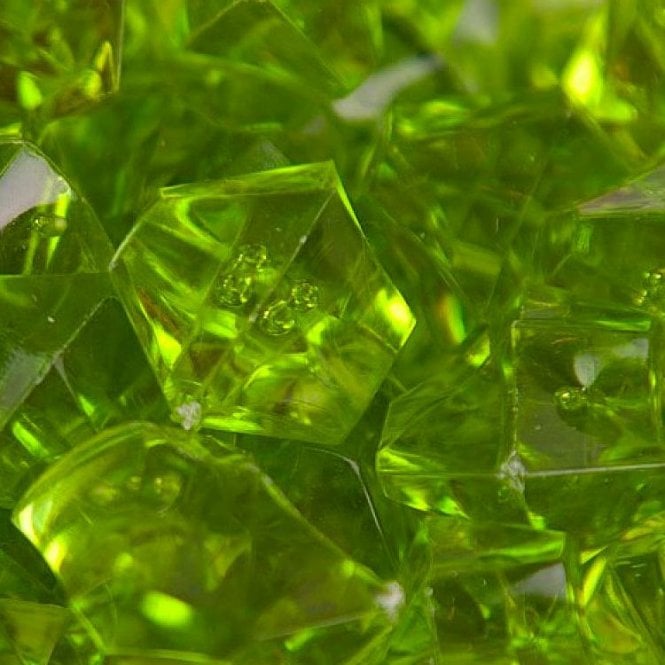 Large Acrylic Coloured Stones - Green
