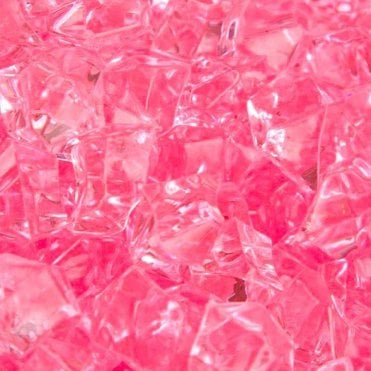 Large Acrylic Coloured Stones - Pink