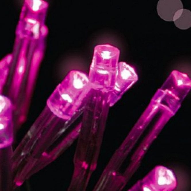 Led String Fairy Lights - 10 Leds Fuchsia