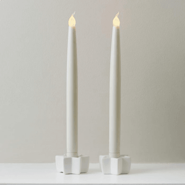 Led Taper Candles With Flicker