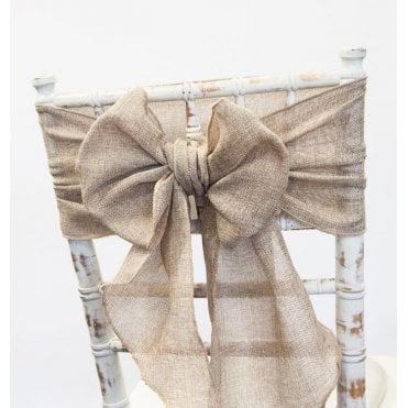 Linen Burlap Sash Natural