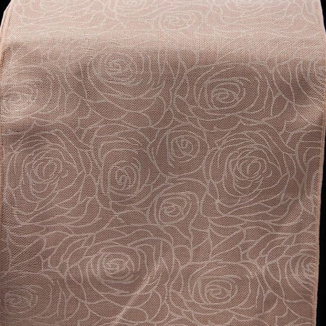 Linen Runner Rose Foam Blush Pink