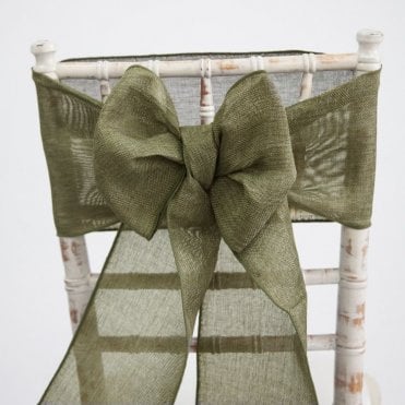 Linen Sash Burnt Olive